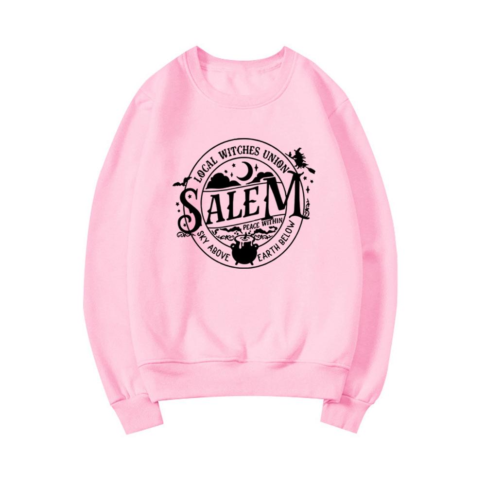 Local Witches Union Salem Sweatshirt Halloween Sweatshirt Women Hoodies Long Sleeve Witches Pullovers Fall Tops Hoodie