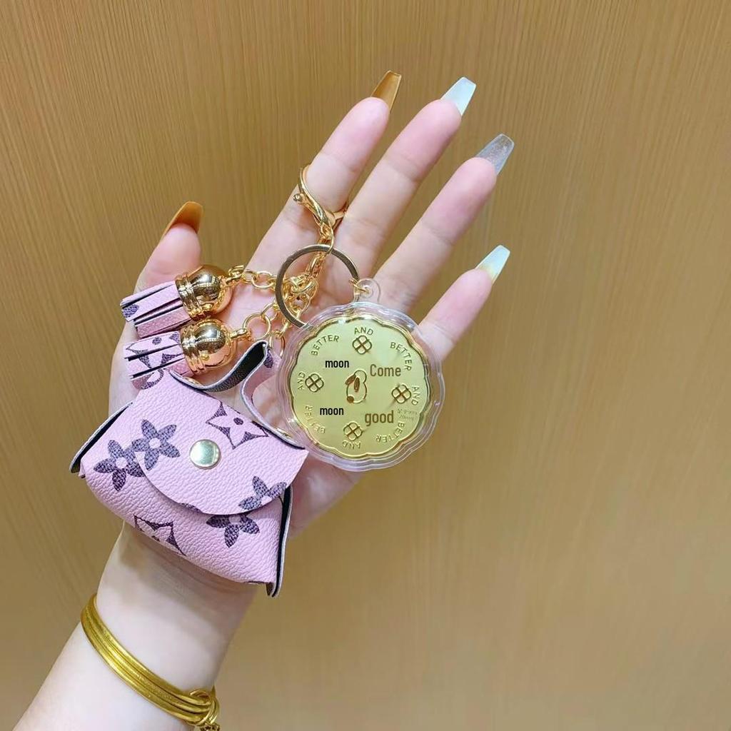 999 Pure Gold Year of the Horse Keychain: Mid-Autumn Festival Good Luck & Prosperity Lanyard for Daily Riches