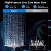 Electroplated Stainless Steel Shower Set with Adjustable Arm and Handheld Multi-functional Shower Head.