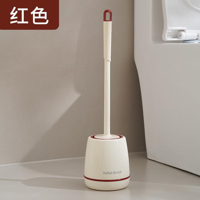 Toilet Brush with Base, Extended Handle, Round Brush Head, Cleaning Brush, No Punching, No Dead Ends, Cleaning Toilet, Toilet Cleaning Brush