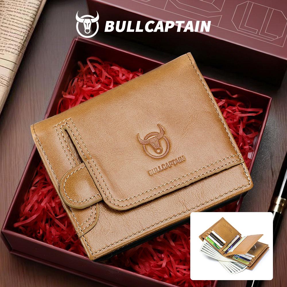 Herren Geldbörse und Kartenhalter aus echtem Leder