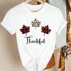 Fashion Womens Pumpkin Spice Coffee Thanksgiving Halloween Casual Crew Neck Short Sleeve Tshirt Women  T Shirt