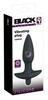 Vibrating Anal Plug with Handle Medium (15cm) - Black Velvets