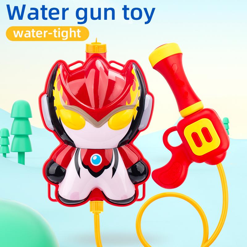 Children'S Water Gun Splashing Toys Backpack Water Gun Summer Beach Toys Water Fight Boys Girls Backpack Water Gun Outing Toys C