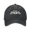 MewGenics Angel Cat Baseball Caps Retro Distressed Cotton  Sun Cap Unisex Activities Adjustable Fit Hats Cap
