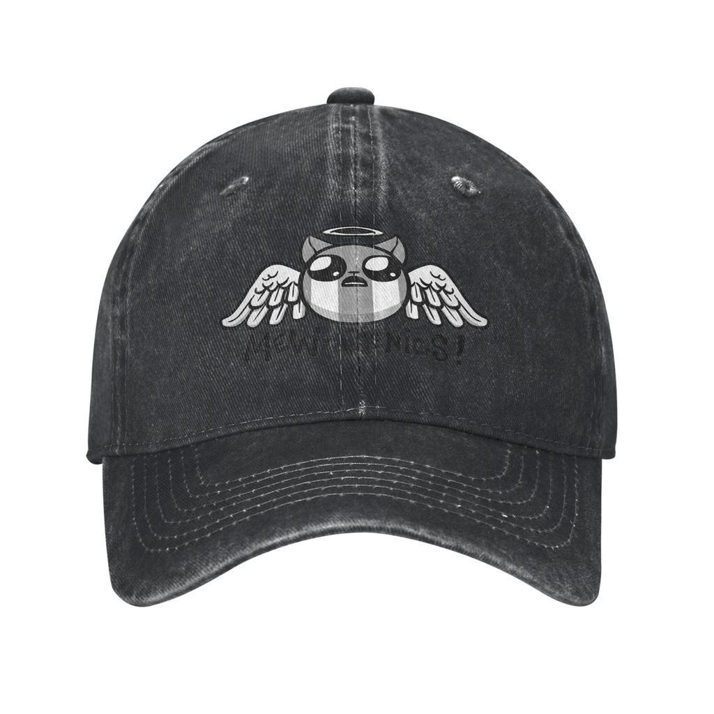 MewGenics Angel Cat Baseball Caps Retro Distressed Cotton Sun Cap Unisex Activities Adjustable Fit Hats Cap