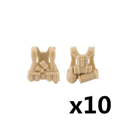 MOC US Soldiers Figure Vest Building Blocks Military Tactical Armor Army Bricks Weapons Accessories Toy Children J023