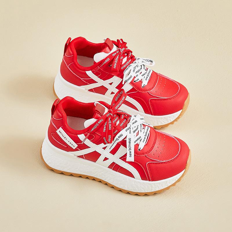 

Inner height increase ins new dad shoes autumn student sports running casual platform BN 40 червоний