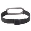 Metal Band Compatible for Xiaomi Mi Band 6 Smartwatch Replacement Steel Strap Bracelet Wristband AccessoriesBlack