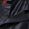 Hengyuanxiang Men's Genuine Leather Mid-length Jacket