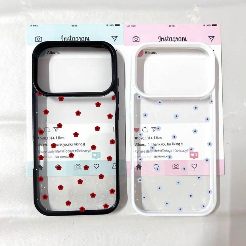 Phone Cases for IPhone 17 Air 16 15 14 13 12 11 Pro Max XS Max XR 16 Plus Simple Nice Small Flower Hard PC Cover Coque
