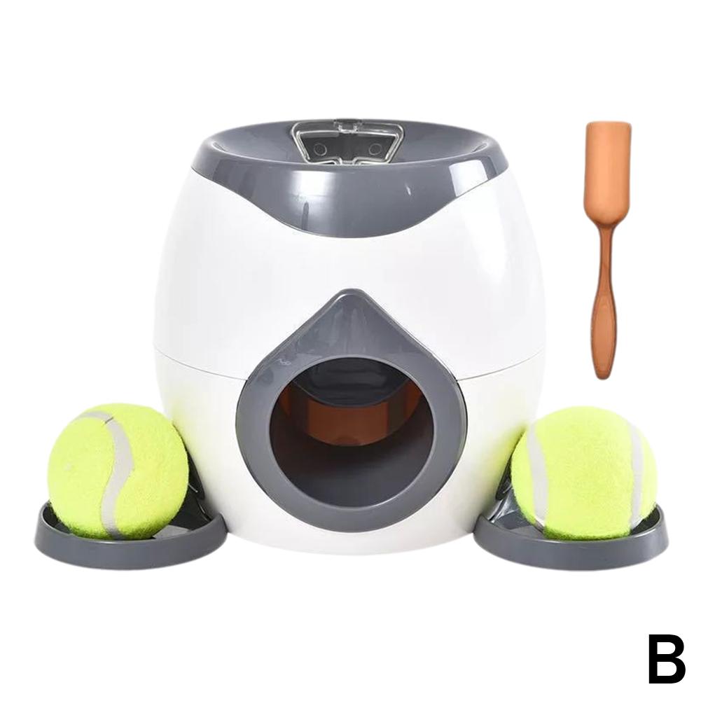 Interactive Pet Ball Launcher Toy Dog Tennis Food Reward Machine Thrower Slow Feeder for Cats Kitten Puppy Interactive Tennis