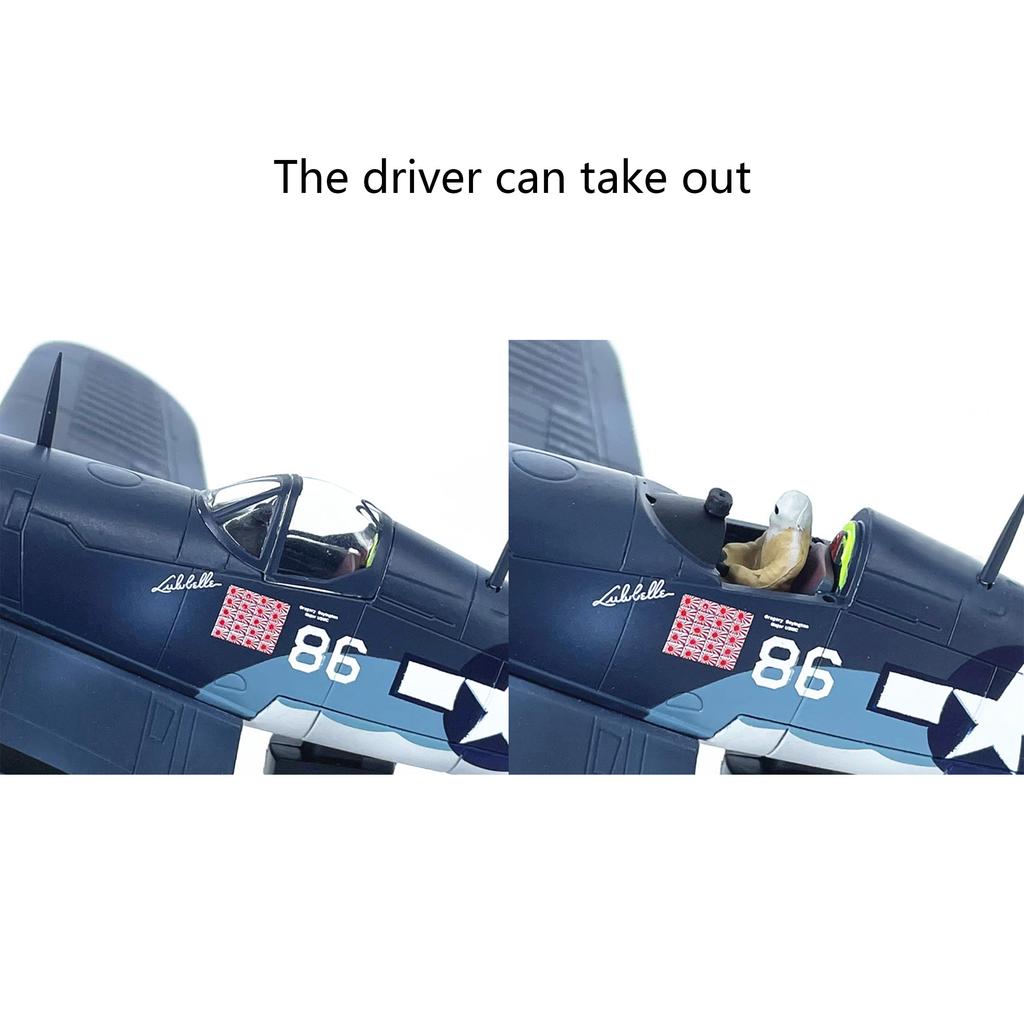 1/72 US stíhačka F4U-1 Model 214. letka 86# Slitinový model stíhačky