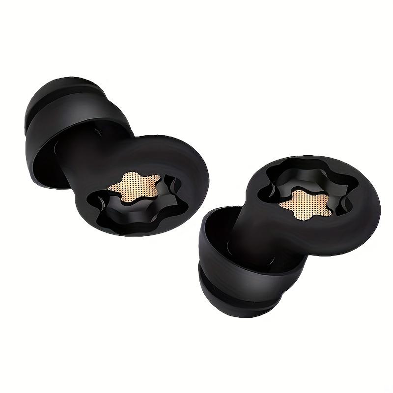 2pcs Noise-Canceling Earplugs with Case - Reusable Tips, 2 Sizes, for Sleeping, Studying, Travel, Insomnia Relief, Back-to-School Essentials