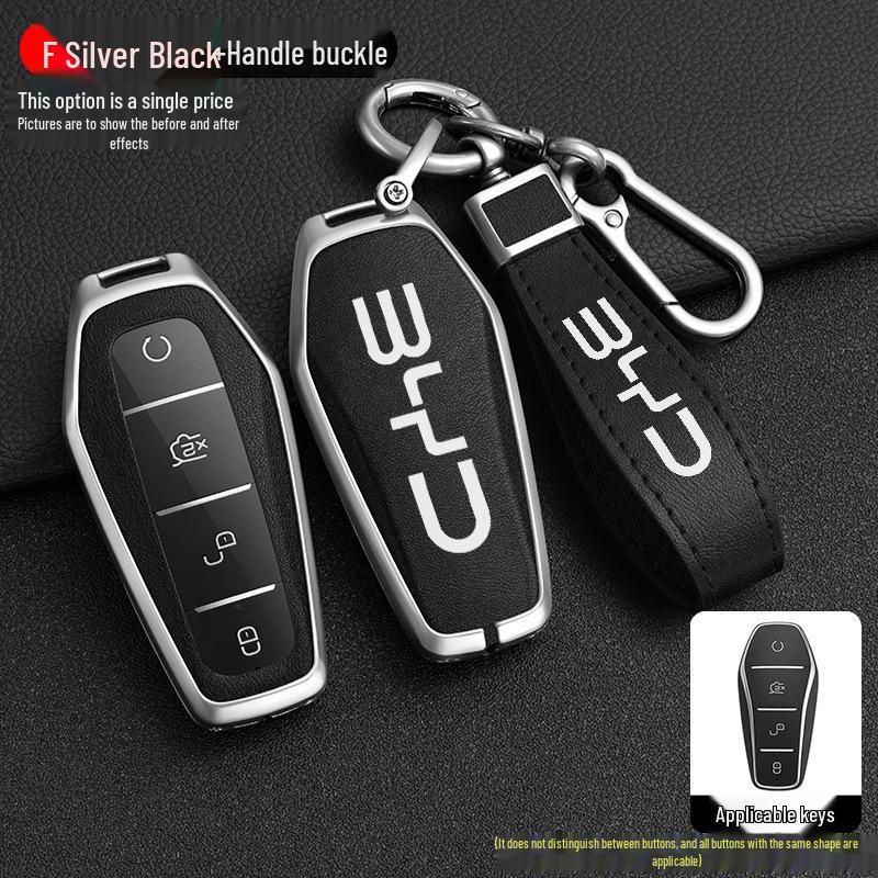 BYD Han Key Case for Qin Pro, Song Max, New Energy, Tang, Song Plus - Metal Shell Car Bag Buckle.