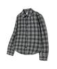 Viva Brown 85-Viva077 Chess Slim Fit Long Sleeve Check Shirt Black