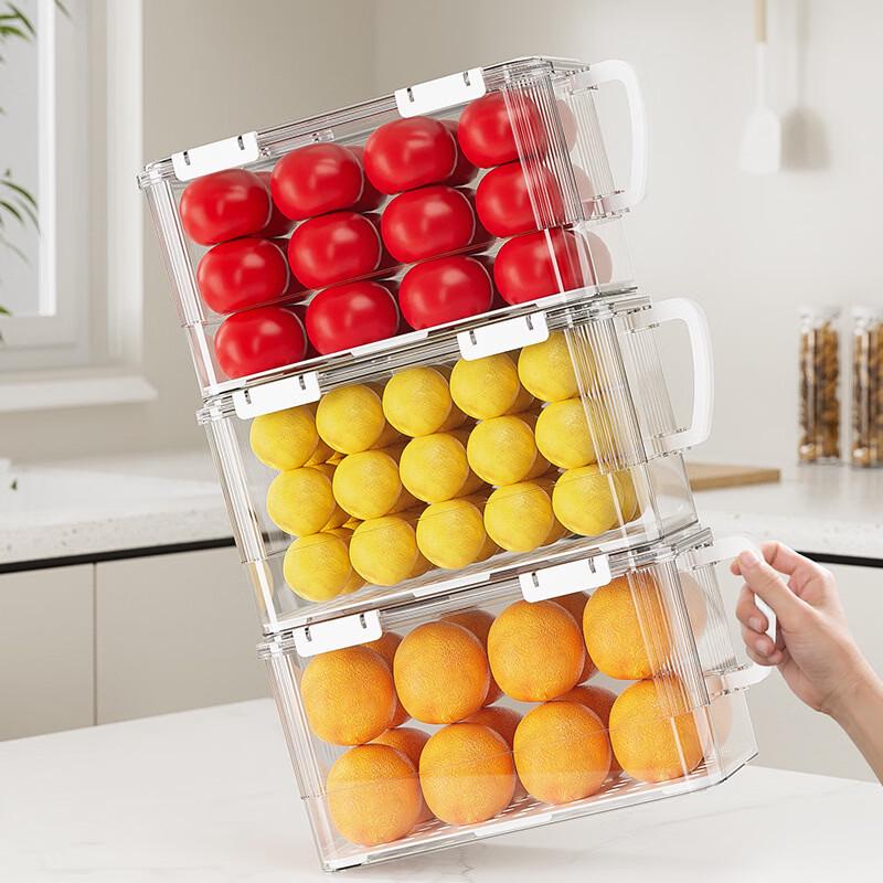 Boîte de rangement transparente pour réfrigérateur Ruhan