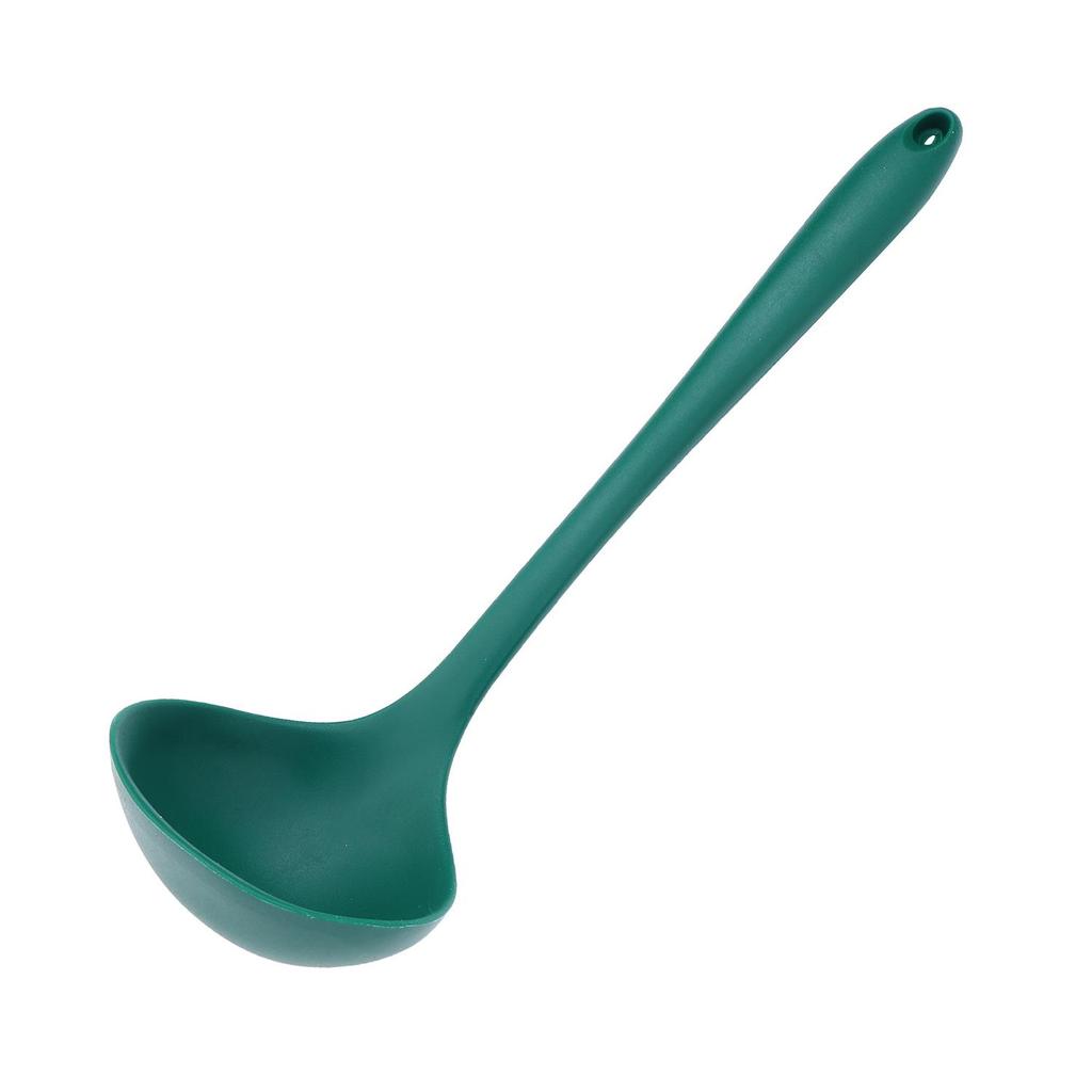 Silicone Heat-Resistant Non-Stick Kitchen Utensil Set: Spatula, Spoon, Colander - 5 Pieces