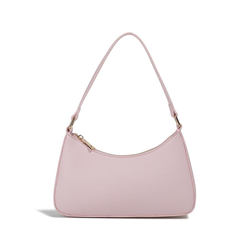 Nische 2025 Retro Damen Vielseitige Einfarbige Achseltasche mit Kette