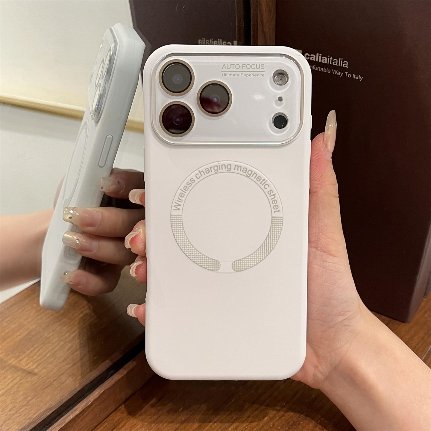 

Camera Lens Protection Liquid Silicone Phone Case for iPhone 17 16 15 14 13 Pro Max Shockproof Soft For Magsafe Magnetic Cover For iPhone 13