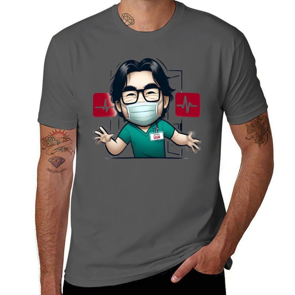 Funny Cartoon Doctor In Scrubs Tshirt Street Style Casual Tee Shirt Tshirt