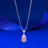 Jewelry Pink Diamond Pear Shape Love Necklace Temperament High Sense Light Luxury