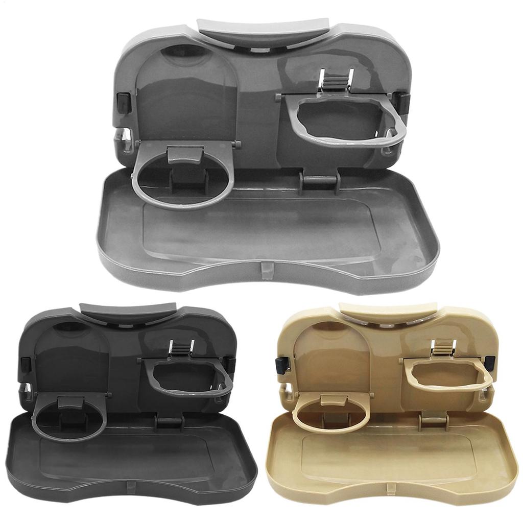 Car Seat Table Foldable Car Table with Cup Holder Automotive Backseat Desk for Laptop Working Dining Eating Adult Travel Road