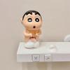 Crayon Shin-chan Shower Express Figurine: Creative Resin Bathroom and Entrance Decoration