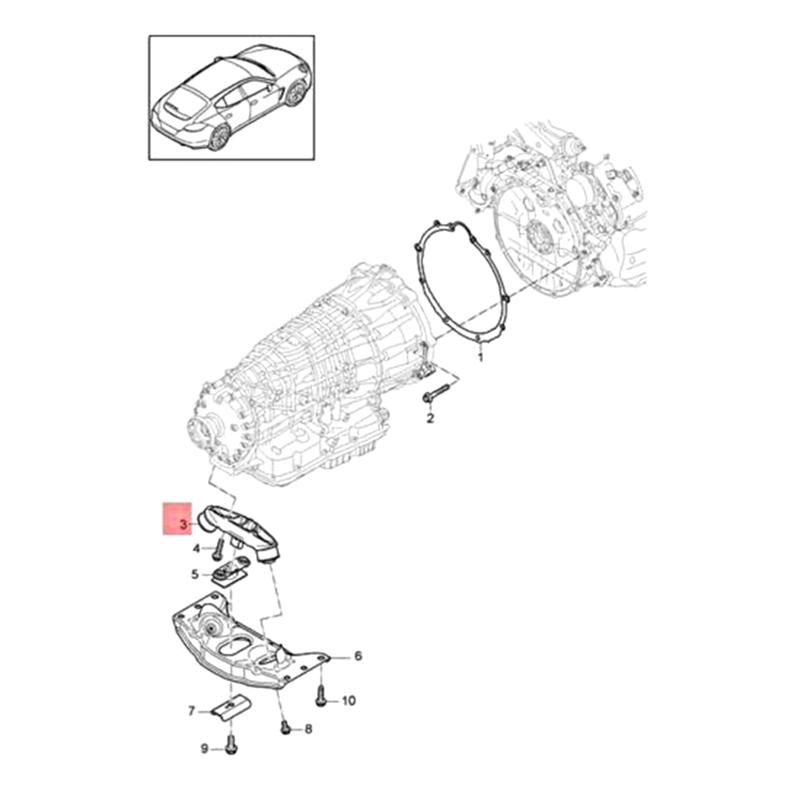 1 PCS For Panamera 2010-2016 Center Console Transmission Mount 97037511801, 97037511800,10003 Parts Accessories