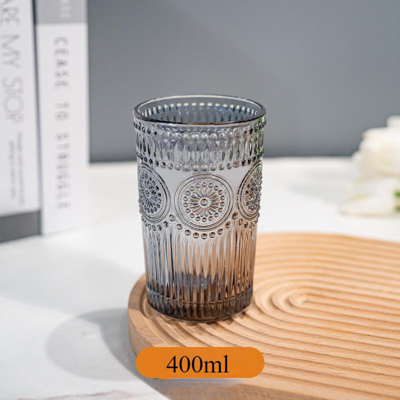 Sunflower Glass Breakfast Milk Coffee Beer Tea Water Cup Multi Functional Transparent Glass Cup Tooth Mug Lover Cuper Gift 1pcs