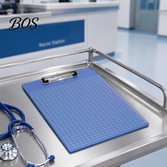 A4 Paper Clip Board File Folder, with Reinforced Metal And Clear Scale Ruler Clipboard Ruler, Portable Document Writing Pad, for Office School
