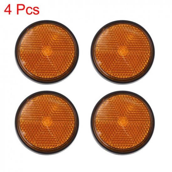 4 шт. M6x10 Оранжево-красный Пластиковый Винтовой Крепеж Светоотражающий Мотоциклетный Отражатель