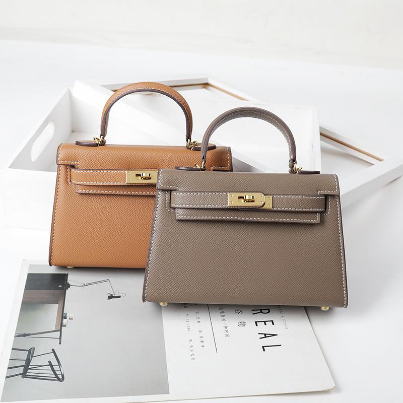 Die zweite Generation Tasche Rindsleder Handflächenmuster Leder Damen Tasche High-End Mini Handtasche Kleine Vielseitige Schulter Umhängetasche