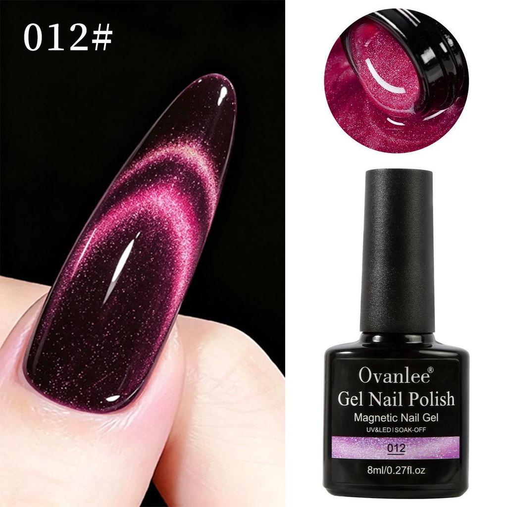 Galaxy Starry Sky Dual-Color Cat Eye Magnetic Nail Polish Gel