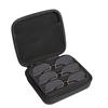 Glasses Zippered Organizers Sunglass Stoarge Bag with Handle Shock Resistant Universal Eyeglasses Travel Carrying Case