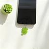 Lucky Four-Leaf Clover Phone Dust Plug Fresh Green Charging Port Dust-Proof Protective Plug Universal for Iphone/Android Phones Decorative Charm Good