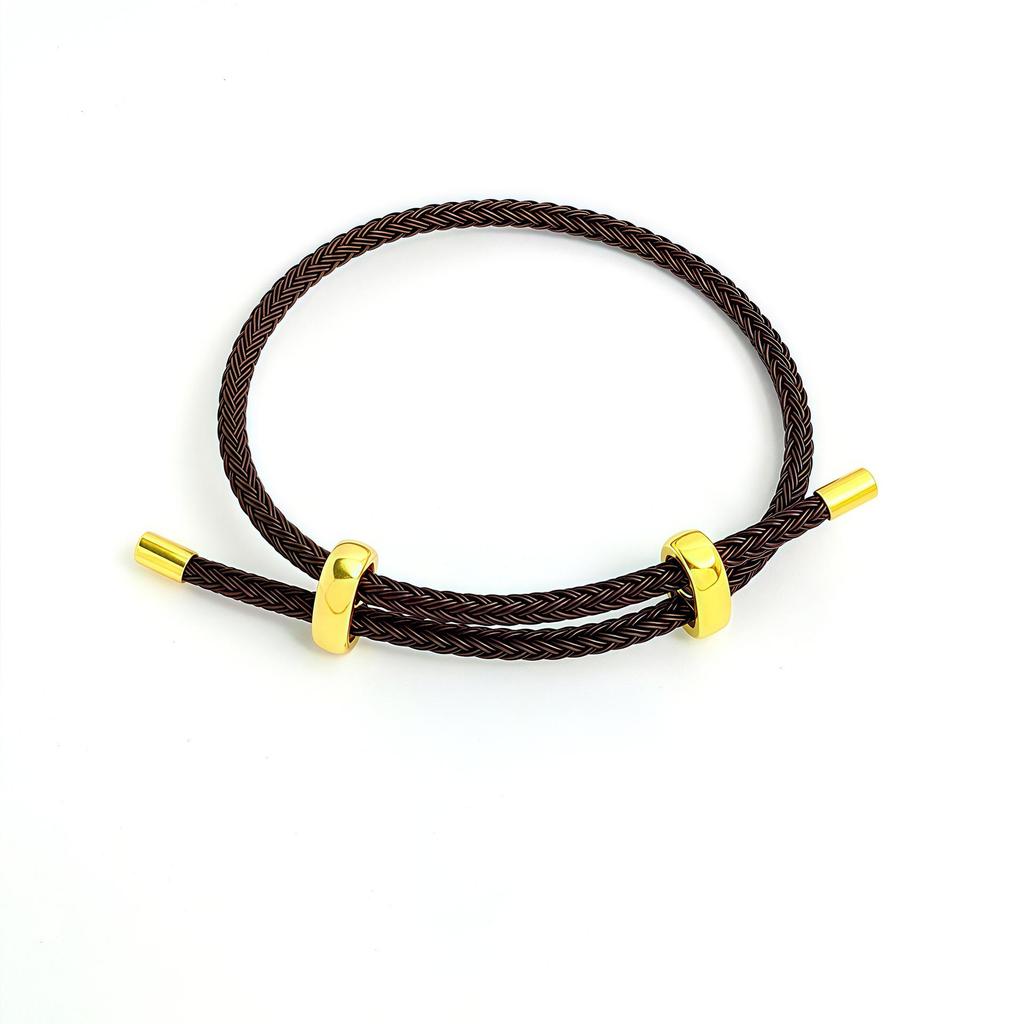 DIY Verstellbares Perlenarmband aus Stahldraht mit 8-Figur-Schnalle