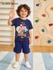 26 Neues Sommer-Kinder-Leucht-Cartoon-T-Shirt & Baumwollshorts-Set