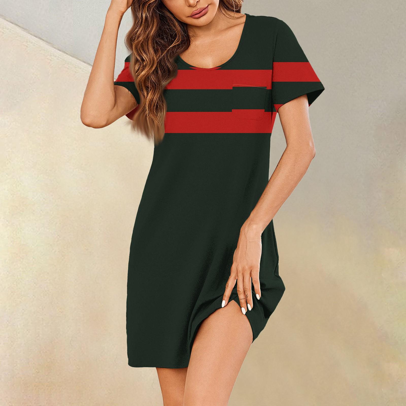 

Жіночі літні сукні з коротким рукавом, лляні повсякденні сукні-футболки, гойдалки, пляжні сукні міді, сарафани з кишенями XXXL червоний