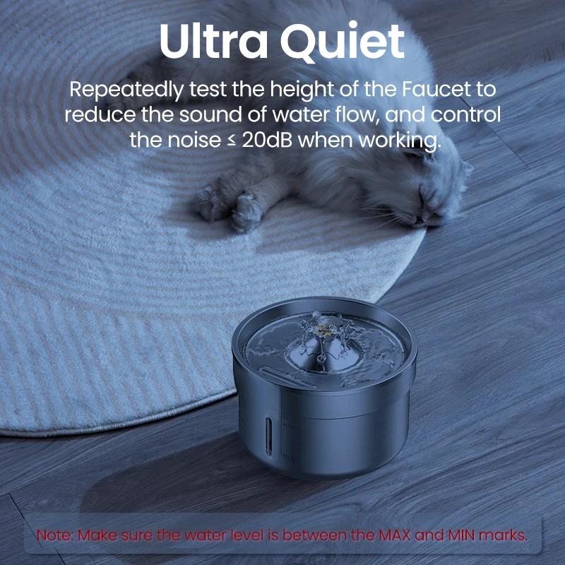 Stainless Steel Pet Drinking Fountain Automatic Cat Water Fountain Smart Pet Water Dispenser for Dog Cat Drinking Supply