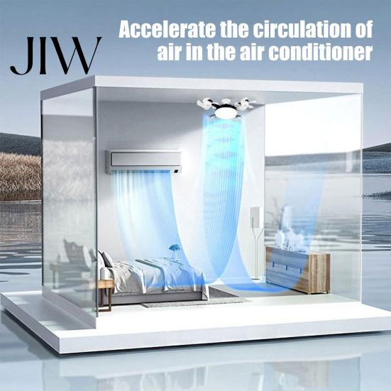 Living Room Ventilation Light 3/4/5 Blade Ceiling Fan with & Remote Control, 2-in-1 Silent LED Drone Energy Saving Foldable Blades, 3-Speed