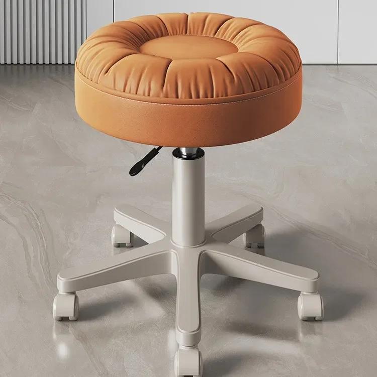 Taburete de Maquillaje, Lujo Ligero de Gama Alta para Dormitorio Femenino, Taburete de Tocador de Estilo Nuevo, Silla Pequeña Moderna y Sencilla para Salón de Uñas