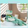 Cartoon Green Cute Sitting Crocodile Plush Toy Pendant For Bag Decoration