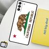 Custodia con Bandiera della California per Samsung Galaxy S23 FE S22 Ultra S20 S21 FE S8 S9 S10 Plus Note 10 20 Ultra Cover