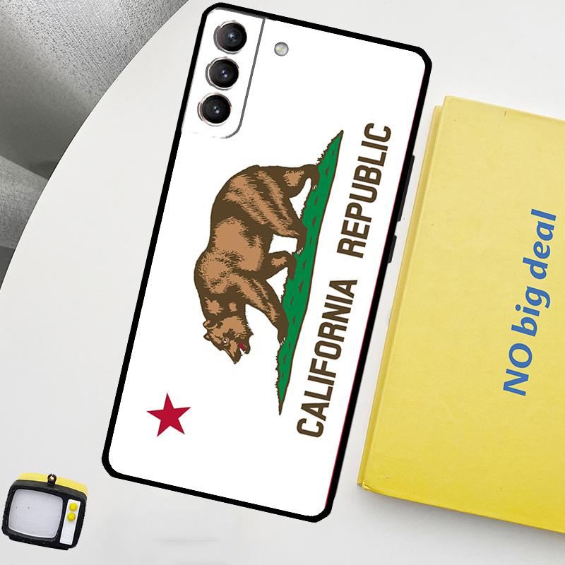 

Чехол с флагом Калифорнии для Samsung Galaxy S23 FE S22 Ultra S20 S21 FE S8 S9 S10 Plus Note 10 20 Ultra Cover Galaxy Note 20