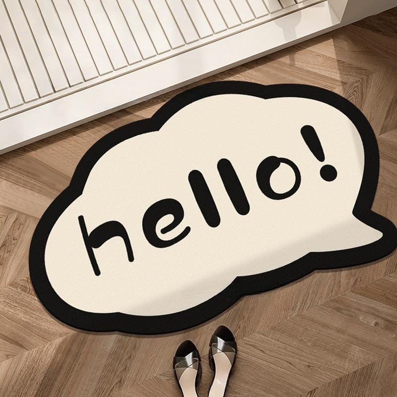 2026 Geometric Diatomaceous Earth Floor Mat, Bathroom Door Absorbent Foot Mat, Anti Slip Carpet, Dirt Resistant Pad and Wear-resistant Rug