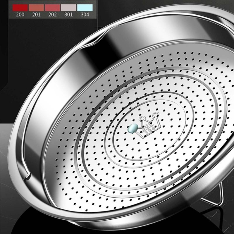 Stainless Steels Steamers Basket with Handle Food Strainer Basket Steaming Tray Steaming Grid Vegetable Steamers Rack