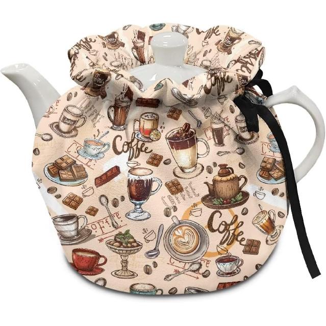 Xoenoiee Tea Pot Cosy Cotton Tea Cozy for Teapots Dust Cover ulated Kettle Cover Teapot Warmer for Home Kitchen Decorative Accessories Tea Time