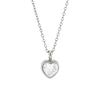 Waterproof Geometric Pendant Necklace PVD Plated Heart Pendant Necklace  For Women