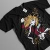 Doma Kimetsu no Yaiba T-Shirt Demon Slayer Tanjiro Unisex Schwarzes Shirt Alle Größen Unisex T-Shirt